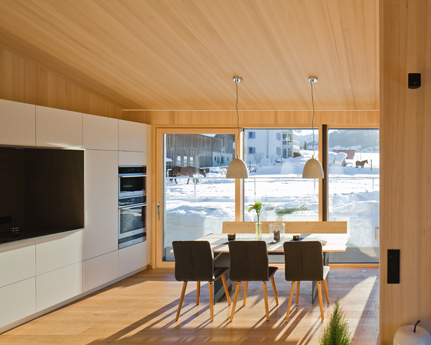 Haus Schuster, Riezlern, Kleinwalsertal, Pfanzelt Architekten, Alexander Pfanzelt, Christian Flatscher, Architekturfotografie, Fotografie, Architekturphotographie, Photographie, Architektur, Vorarlberg