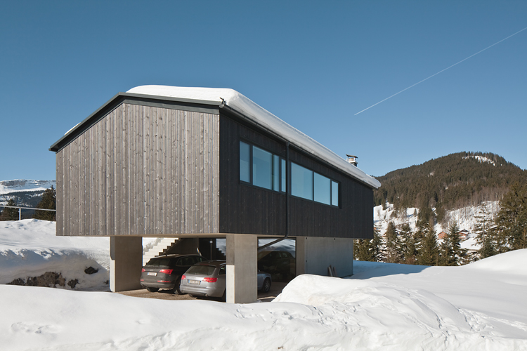 Haus Schuster, Riezlern, Kleinwalsertal, Pfanzelt Architekten, Alexander Pfanzelt, Christian Flatscher, Architekturfotografie, Fotografie, Architekturphotographie, Photographie, Architektur, Vorarlberg