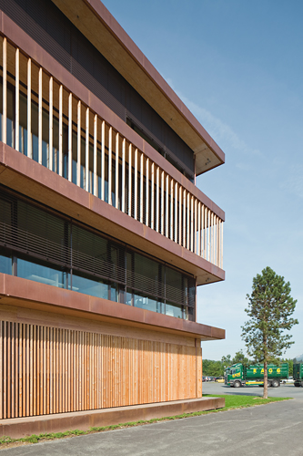 Stammhaus Egger, Fritz Egger GmbH & Co OG, St. Johann in Tirol, Bruno Moser, Architekturwerkstatt, Christian Flatscher, Architekturfotografie, Fotografie, Architekturphotographie, Photographie, Architektur, Tirol