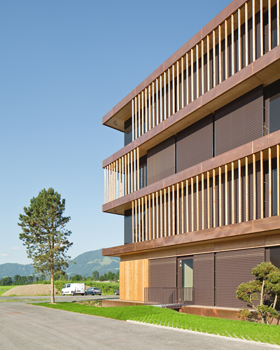 Stammhaus Egger, Fritz Egger GmbH & Co OG, St. Johann in Tirol, Bruno Moser, Architekturwerkstatt, Christian Flatscher, Architekturfotografie, Fotografie, Architekturphotographie, Photographie, Architektur, Tirol