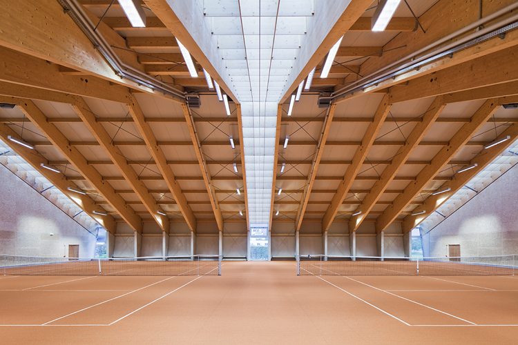 Tennisanlage Wiesengasse, Innsbruck, Beaufort Architekten, IIG, Sportunion Tirol, Turnerschaft Innsbruck, Christian Flatscher, Architekturfotografie, Fotografie, Architekturphotographie, Photographie, Architektur, Tirol