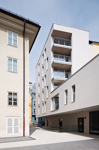 Wohnbebauung Liebeneggstraße, IIG, Innsbruck, Kurt Rumplmayr, Christian Flatscher, Architekturfotografie, Fotografie, Architekturphotographie, Photographie, Architektur, Tirol